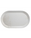 The elegant Bliss serving platter from Monique Lhuillier for Royal Doulton is made for every day, shaped for modern decor and draped with romantic florals in a soft, muted palette.