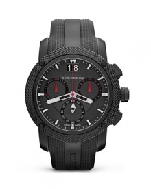 Whether at the beach, bar, or boardroom, this Burberry watch makes an unforgettable impression. Crafted of stainless steel with a hard-wearing design, it's a distinctly British touch. Whether at the beach, bar, or boardroom, this Burberry watch makes an unforgettable impression. Crafted of stainless steel with a hard-wearing design, it's a distinctly British touch.