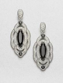 EXCLUSIVELY AT SAKS.COM Faceted, dark stones framed by sparkling pavé crystals hand-set in an elegant design. CrystalsGlassRhodium-plated brassDrop, about 1.25Post backImported EXCLUSIVELY AT SAKS.COM Faceted, dark stones framed by sparkling pavé crystals hand-set in an elegant design. CrystalsGlassRhodium-plated brassDrop, about 1.25Post backImported