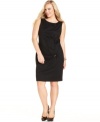 Go for an elegant look in this plus size sheath dress from Style&co. - goldtone hardware adds a bit of edge, too!