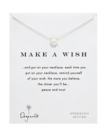 Don't forget to make a wish with Dogeared's on-trend Make A Wish reminder skull necklace.