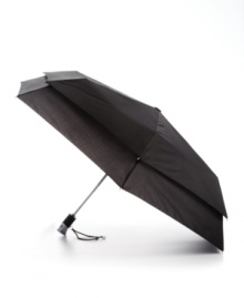 Stay dry, stay stylish. The strong, durable design of this London Fog automatic umbrella won't let the rain in, with it's fiberglass structure and dual-layer canopy. Complete with a flashlight, for those dark and stormy nights. Stay dry, stay stylish. The strong, durable design of this London Fog automatic umbrella won't let the rain in, with it's fiberglass structure and dual-layer canopy. Complete with a flashlight, for those dark and stormy nights.