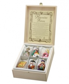 The Nutcracker Suite has become a part of holiday tradition for many families. In light of this Inge-Glas has created this six-piece gift set of fine glass ornaments based on the characters from the famous ballet ready for presentation in its own wooden box.