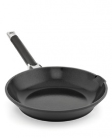 Give it a fry-this cast aluminum essential steps up to every task you toss its way with a heavy-duty nonstick ceramic coating that releases food fast and guarantees an eco-friendly PFOA- and PTFE-free approach to the art of cuisine. This fry pan features a mess-free pour spout that cuts down on splatter. 3-year warranty. Give it a fry-this cast aluminum essential steps up to every task you toss its way with a heavy-duty nonstick ceramic coating that releases food fast and guarantees an eco-friendly PFOA- and PTFE-free approach to the art of cuisine. This fry pan features a mess-free pour spout that cuts down on splatter. 3-year warranty.