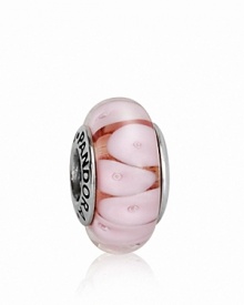 Add chic psychedelic style to your bracelet with this patterned murano glass charm. Logo-engraved sterling silver trim displays the PANDORA signature. Add chic psychedelic style to your bracelet with this patterned murano glass charm. Logo-engraved sterling silver trim displays the PANDORA signature.