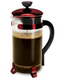 Appreciate the true essence of coffee by embracing the deep flavors of a freshly ground and freshly pressed brew. This classic press draws out the natural oils and robust taste of beans, preparing 8 cups at a time so you can share the experience with friends and coffee lovers everywhere. Appreciate the true essence of coffee by embracing the deep flavors of a freshly ground and freshly pressed brew. This classic press draws out the natural oils and robust taste of beans, preparing 8 cups at a time so you can share the experience with friends and coffee lovers everywhere.