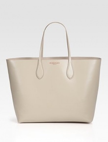 Simply refined, this roomy silhouette of supple Vitello leather is perfectly sized for an afternoon on the town.Shoulder straps, 7 drop One inside zip pouch Leather lining 13W X 12H X 5½D Made in Italy Simply refined, this roomy silhouette of supple Vitello leather is perfectly sized for an afternoon on the town.Shoulder straps, 7 drop One inside zip pouch Leather lining 13W X 12H X 5½D Made in Italy