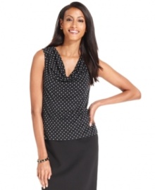 Trade in a basic tee for Charter Club's chic cowl-neck tank top - it's perfect with anything from skirts to jeans! Trade in a basic tee for Charter Club's chic cowl-neck tank top - it's perfect with anything from skirts to jeans!