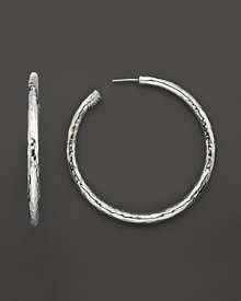 From the Glamazon Silver Collection, skinny sterling hoops. Designed by Ippolita.