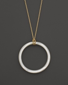 Lisa Nik 18K Yellow Gold Mother of Pearl Pendant Necklace, 17.5 L Lisa Nik 18K Yellow Gold Mother of Pearl Pendant Necklace, 17.5 L