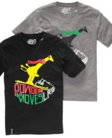 Lock down your Powder Moves with this bright graphic tee from LRG.