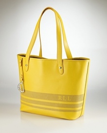 Make a definitive daytime statement with this perforated leather tote from Lauren by Ralph Lauren. It's roomy enough for the essentials and chic enough for whatever your day demands. Make a definitive daytime statement with this perforated leather tote from Lauren by Ralph Lauren. It's roomy enough for the essentials and chic enough for whatever your day demands.
