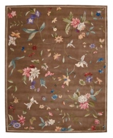 Nourison Julian area rugs bring elegant design and impeccable craftsmanship to any room of your home. Created by skilled artisans, multi-colored blossoms are splashed over a warm coffee ground to evoke a wildflower garden in full bloom. Hand-carved accents highlight the contours of the design and enhance the subtlety and refinement of each rug, bringing the essence of luxury to any room in your home. Nourison Julian area rugs bring elegant design and impeccable craftsmanship to any room of your home. Created by skilled artisans, multi-colored blossoms are splashed over a warm coffee ground to evoke a wildflower garden in full bloom. Hand-carved accents highlight the contours of the design and enhance the subtlety and refinement of each rug, bringing the essence of luxury to any room in your home.
