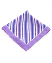 It's hip to be square when you polish off your look with this pocket square from Club Room.