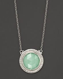 Rosecut aqua chalcedony set in a calm sea of sterling silver. By Gurhan.