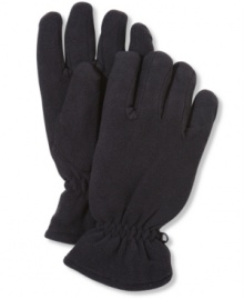 Your go-to gloves: Club Room's black fleece gloves made of wicking fabric that's sturdy, warm, and washable.