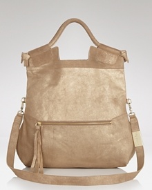 Upgrade your style status with with this crossbody bag from Foley + Corrina. Crafted from rich leather, it's a whole new way to carry the brand's signature, versatile style. Upgrade your style status with with this crossbody bag from Foley + Corrina. Crafted from rich leather, it's a whole new way to carry the brand's signature, versatile style.