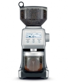 Start the day off smart! Trust in the IQ of this coffee grinder-automatically calibrating every blend every time the settings are adjusted for a custom-made cup that aces the test. With 25 grind settings, this grinder caters to your tastes and brings the best flavor out in every blend. 1-year warranty. Model BCG800XL. Start the day off smart! Trust in the IQ of this coffee grinder-automatically calibrating every blend every time the settings are adjusted for a custom-made cup that aces the test. With 25 grind settings, this grinder caters to your tastes and brings the best flavor out in every blend. 1-year warranty. Model BCG800XL.