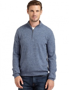THE LOOKLuxe 2-ply cashmere from expertly maintained inner Mongolian cashmere goatsFeatures long, fine, smooth fibers top-dyed for maximum color saturationHeathered designRibbed funnelneckQuarter-zip closureLong ribbed cuff sleevesRibbed hemTHE MATERIALCashmereCARE & ORIGINDry cleanImportedThis item was originally available for purchase at Saks Fifth Avenue OFF 5TH stores. THE LOOKLuxe 2-ply cashmere from expertly maintained inner Mongolian cashmere goatsFeatures long, fine, smooth fibers top-dyed for maximum color saturationHeathered designRibbed funnelneckQuarter-zip closureLong ribbed cuff sleevesRibbed hemTHE MATERIALCashmereCARE & ORIGINDry cleanImportedThis item was originally available for purchase at Saks Fifth Avenue OFF 5TH stores.