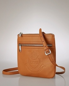 In rich pebbled leather, this compact crossbody from Lauren by Ralph Lauren makes a classic case for downsizing. In a just right size, this bag proves less is really more. In rich pebbled leather, this compact crossbody from Lauren by Ralph Lauren makes a classic case for downsizing. In a just right size, this bag proves less is really more.