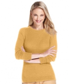 Charter Club's gorgeous cable-knit sweater comes in a variety of rich colors and is super lightweight for an elegant fit.