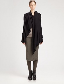 A single asymmetrical seam defines this sleek, form-fitting pencil silhouette.Elastic waistbandAsymmetrical seamAbout 30 from natural waist70% rayon/15% nylon/15% cottonDry cleanMade in Italy of imported fabricModel shown is 5'10½ (179cm) wearing US size 4. 