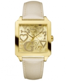 A modern romance: Flaunt your love for all things GUESS with this darling watch. A modern romance: Flaunt your love for all things GUESS with this darling watch.