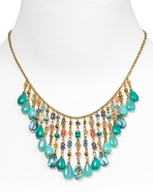 Inspired by Palm Beach's most glamourous address, this beaded bib necklace from Lauren by Ralph Lauren perfects rich, layered accessorizing. Inspired by Palm Beach's most glamourous address, this beaded bib necklace from Lauren by Ralph Lauren perfects rich, layered accessorizing.