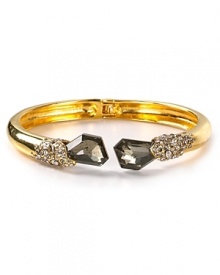 A mash-up of sparkle, texture and gilt tone make this Alexis Bittar bracelet a bold, have-forever statement piece.