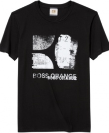 The perfect summer combination is this graphic t-shirt from BOSS Orange and your favorite pair of denim. Simple style. The perfect summer combination is this graphic t-shirt from BOSS Orange and your favorite pair of denim. Simple style.