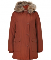 Stylish and sporty with an ultra soft raccoon fur trimmed hood, Woolrichs Arctic down filled parka is a must for cool weather looks - Hood with raccoon fur trim, long sleeves, fitted ribbed knit cuffs, hidden two-way front zip, button placket, buttoned front patch pockets, snapped slit pockets - Contemporary fit, slight A-line silhouette - A versatile, classic coat perfect for both city streets and country slopes Stylish and sporty with an ultra soft raccoon fur trimmed hood, Woolrichs Arctic down filled parka is a must for cool weather looks - Hood with raccoon fur trim, long sleeves, fitted ribbed knit cuffs, hidden two-way front zip, button placket, buttoned front patch pockets, snapped slit pockets - Contemporary fit, slight A-line silhouette - A versatile, classic coat perfect for both city streets and country slopes