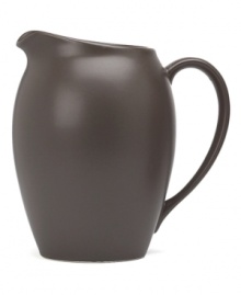 Crafted from versatile stoneware, this pitcher is perfect for casual dining and elegant entertaining. The deep chocolate brown color enriches any tabletop while the classic shape makes this pitcher a practical choice. Crafted from versatile stoneware, this pitcher is perfect for casual dining and elegant entertaining. The deep chocolate brown color enriches any tabletop while the classic shape makes this pitcher a practical choice.