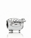 World travelers delight in a sterling silver airplane charm from PANDORA.