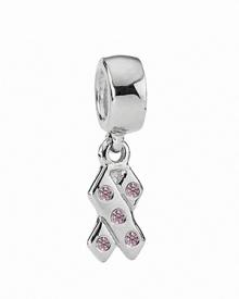 A portion of the proceeds for this beautiful and inspiring charm benefits the Susan G. Komen for the Cure® in support of their mission to save lives and end breast cancer forever.