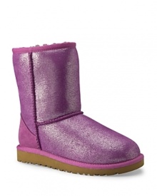 Ugg® Australia Girls' K Classic Glitter Boots - Sizes 13, 1-6 Child Ugg® Australia Girls' K Classic Glitter Boots - Sizes 13, 1-6 Child