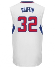 Channel the slam dunk champion's swagger with this replica Blake Griffin Los Angeles Clippers jersey from adidas.