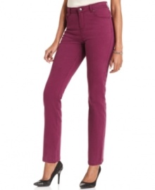 Go bold in Charter Club's colored petite jeans. Featuring a jewel toned wash and ankle-length silhouette, they're an easy way to modernize your wardrobe.