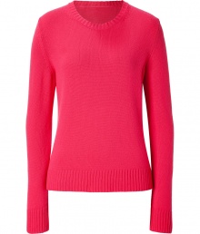 With a pristine cut and bright poppy hue, Jil Sanders cashmere pullover is a luxurious take on contemporary knitwear - Round neckline, long sleeves, ribbed trim - Fitted - Wear with figure-hugging separates and flawless leather ankle boots With a pristine cut and bright poppy hue, Jil Sanders cashmere pullover is a luxurious take on contemporary knitwear - Round neckline, long sleeves, ribbed trim - Fitted - Wear with figure-hugging separates and flawless leather ankle boots