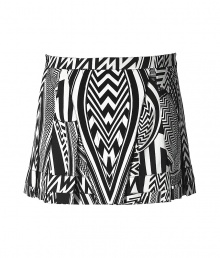 Stylish mini-skirt in fine rayon stretch blend - directly from the Givenchy runway - hot, hot, hot: the sexy tribal print - super short cut (comfortable due to stretch) - fashionable details: pleated - a hit for fashion trendsetter who like to stage themselves and their legs - daytime styling: with simple black tops. evening styling: with a hot party top Stylish mini-skirt in fine rayon stretch blend - directly from the Givenchy runway - hot, hot, hot: the sexy tribal print - super short cut (comfortable due to stretch) - fashionable details: pleated - a hit for fashion trendsetter who like to stage themselves and their legs - daytime styling: with simple black tops. evening styling: with a hot party top