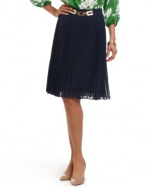 On-trend accordion pleats lend feminine structure to this Charter Club skirt. Pair it with a printed blouse for an of-the-moment look! (Clearance) On-trend accordion pleats lend feminine structure to this Charter Club skirt. Pair it with a printed blouse for an of-the-moment look! (Clearance)