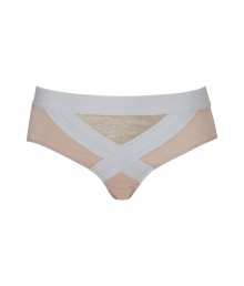 Spearheading the innerwear-as-outerwear trend, VPLs easy to layer pieces offer a fashion-forward alternative to lingerie - Contrasting elastic waistband, banded front detail with metallic inlay, back dart detail - Perfect under any outfit or paired with a matching bra for stylish lounging Spearheading the innerwear-as-outerwear trend, VPLs easy to layer pieces offer a fashion-forward alternative to lingerie - Contrasting elastic waistband, banded front detail with metallic inlay, back dart detail - Perfect under any outfit or paired with a matching bra for stylish lounging