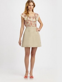 EXCLUSIVELY AT SAKS.COM. What seems like a simple A-line design is actually a flirty find, thanks to a fantastic back bow detail. Waist dartsA-line designSide zipperAdorable back bow detailAbout 20 longPolyesterMade in ItalyDry clean Model shown is 5'10 (177cm) wearing US size 4. EXCLUSIVELY AT SAKS.COM. What seems like a simple A-line design is actually a flirty find, thanks to a fantastic back bow detail. Waist dartsA-line designSide zipperAdorable back bow detailAbout 20 longPolyesterMade in ItalyDry clean Model shown is 5'10 (177cm) wearing US size 4.
