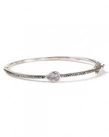 Judith Jack's latest chic option takes you from the boardroom to the ballroom. This crystal-encrusted cubic zirconia bangle features a multifaceted teardrop stone that glitters on your wrist.