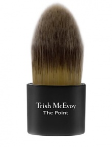 Trish McEvoy developed The Point because so many women only need foundation or concealer on small areas of their face. This tiny, handless brush gives you the maximum control while the unique tapered design of The Point's bristles beautifully stipples your concealer, foundation or powder precisely where you need it. The Point is the latest addition to Trish's iconic collection of brushes that place the power of professional quality makeup applications at your fingertips. Trish McEvoy developed The Point because so many women only need foundation or concealer on small areas of their face. This tiny, handless brush gives you the maximum control while the unique tapered design of The Point's bristles beautifully stipples your concealer, foundation or powder precisely where you need it. The Point is the latest addition to Trish's iconic collection of brushes that place the power of professional quality makeup applications at your fingertips.