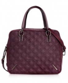 A classic silhouette gets a modern makeover with this completely quilted design from RACHEL Rachel Roy. In just one click, it converts from a traditional top handle to contemporary crossbody, while a plethora or interior pockets keeps all your necessities organized. A classic silhouette gets a modern makeover with this completely quilted design from RACHEL Rachel Roy. In just one click, it converts from a traditional top handle to contemporary crossbody, while a plethora or interior pockets keeps all your necessities organized.