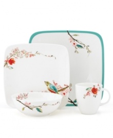 Make your favorite dish sing with Chirp dinnerware from Lenox Simply Fine. As boldly stylish as it is durable, the chic Chirp Square place settings mix round and square pieces in oven-safe bone china. Qualifies for Rebate Make your favorite dish sing with Chirp dinnerware from Lenox Simply Fine. As boldly stylish as it is durable, the chic Chirp Square place settings mix round and square pieces in oven-safe bone china. Qualifies for Rebate