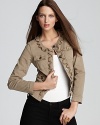 MICHAEL Michael Kors Petites' Zipper Trim Jacket