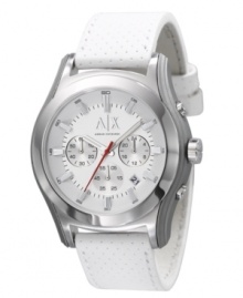 Some things are just black and white -- and the cool, clean style of this watch by AX Armani Exchange is one of them.