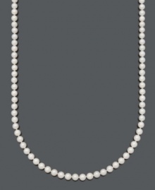 A long layer of flowing elegance that can be doubled for an ultra-chic look. Belle de Mer necklace features A cultured freshwater pearls (8-9 mm) with a 14k gold clasp. Approximate length: 36 inches. A long layer of flowing elegance that can be doubled for an ultra-chic look. Belle de Mer necklace features A cultured freshwater pearls (8-9 mm) with a 14k gold clasp. Approximate length: 36 inches.