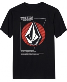 Keep your casual cool constant with this graphic t-shirt from Volcom.